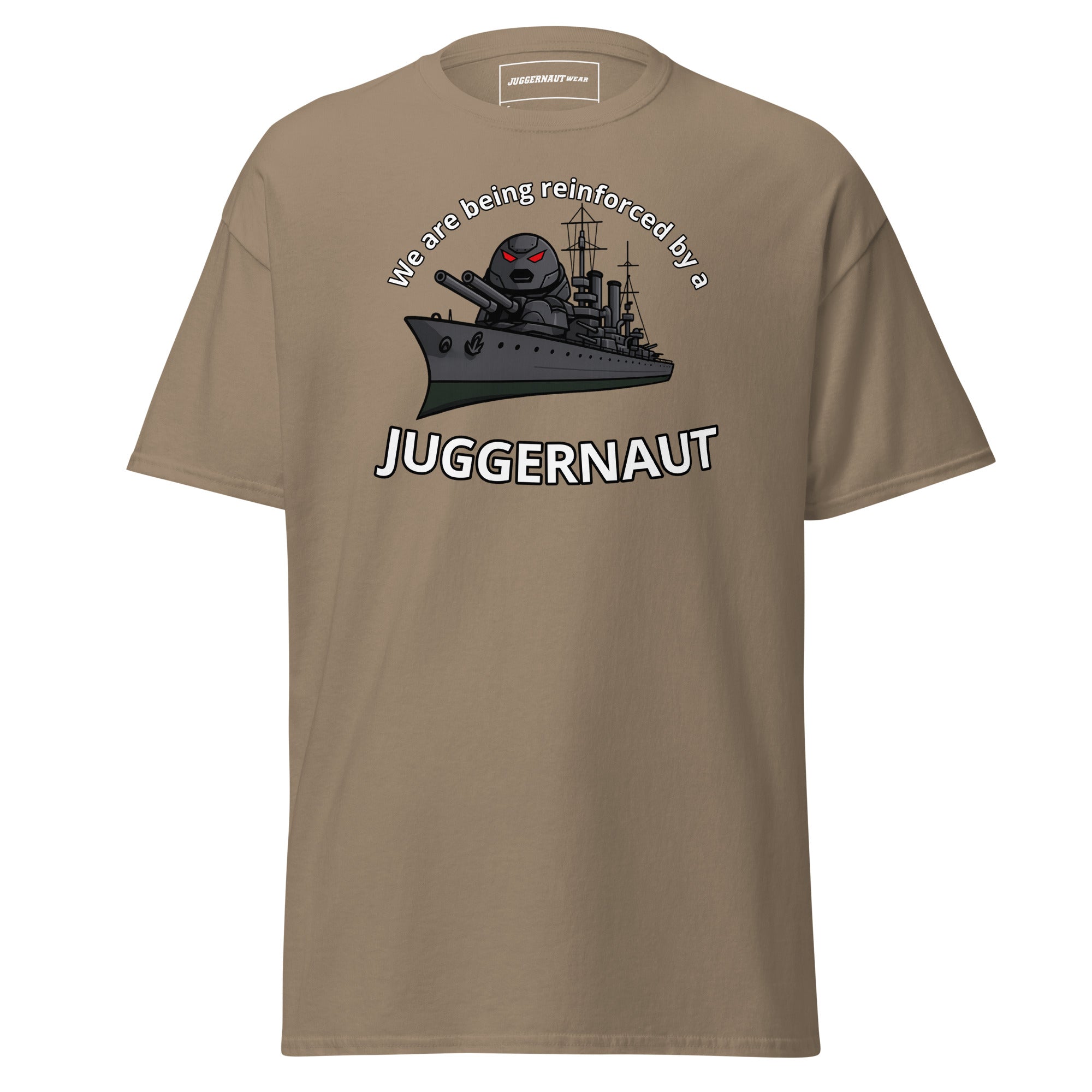 Reinforced by a Juggernaut classic tee