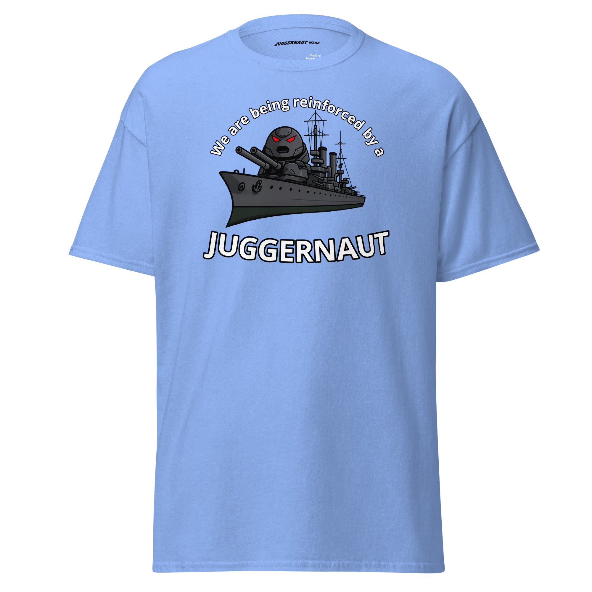 Reinforced by a Juggernaut classic tee