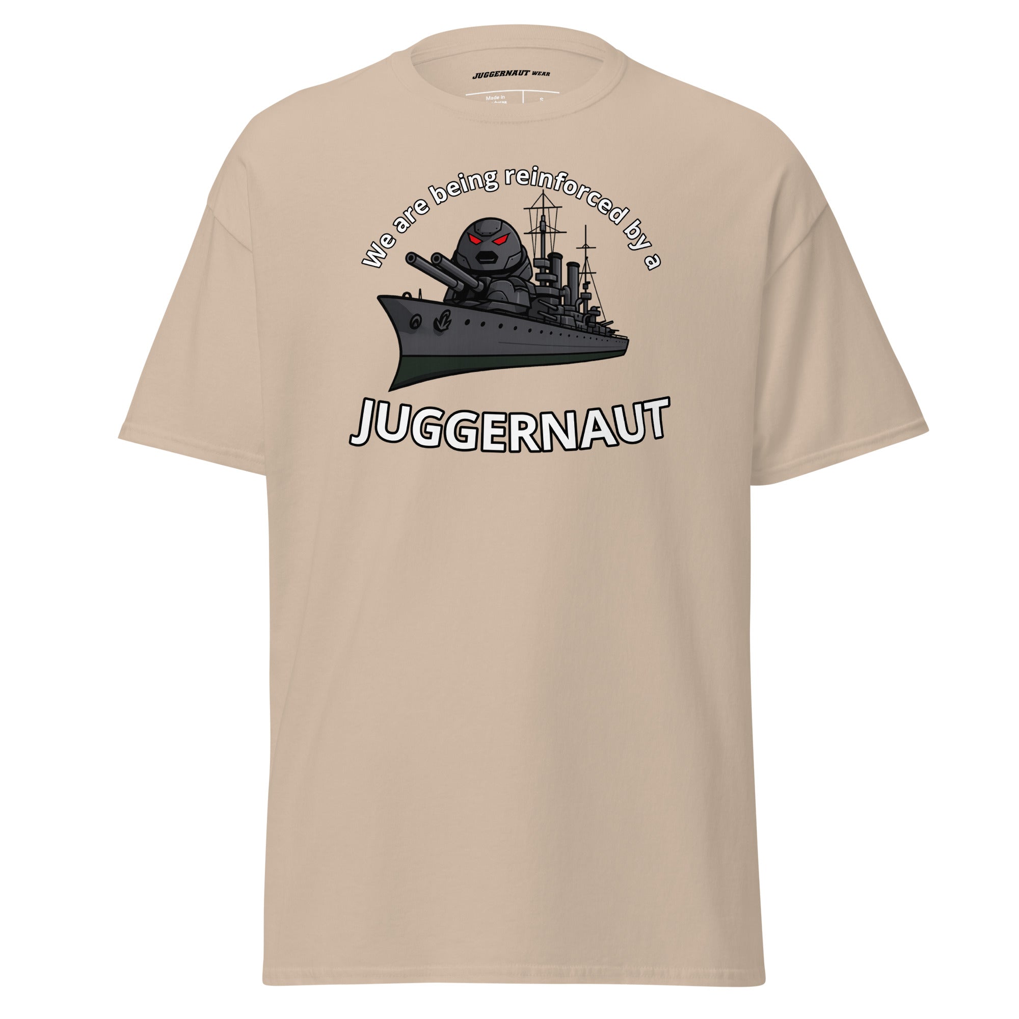 Reinforced by a Juggernaut classic tee