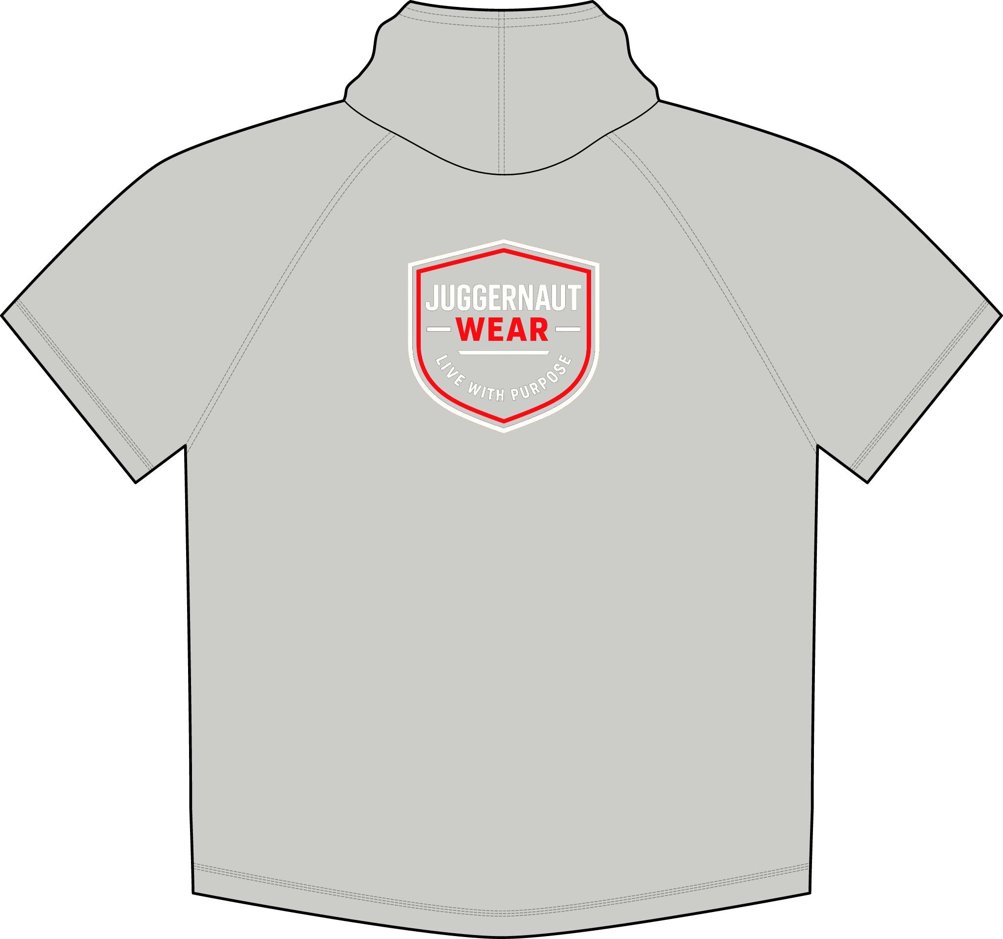Juggernaut Wear Short Sleeve Hoodie — Athletic Tri-Blend Wicking Top