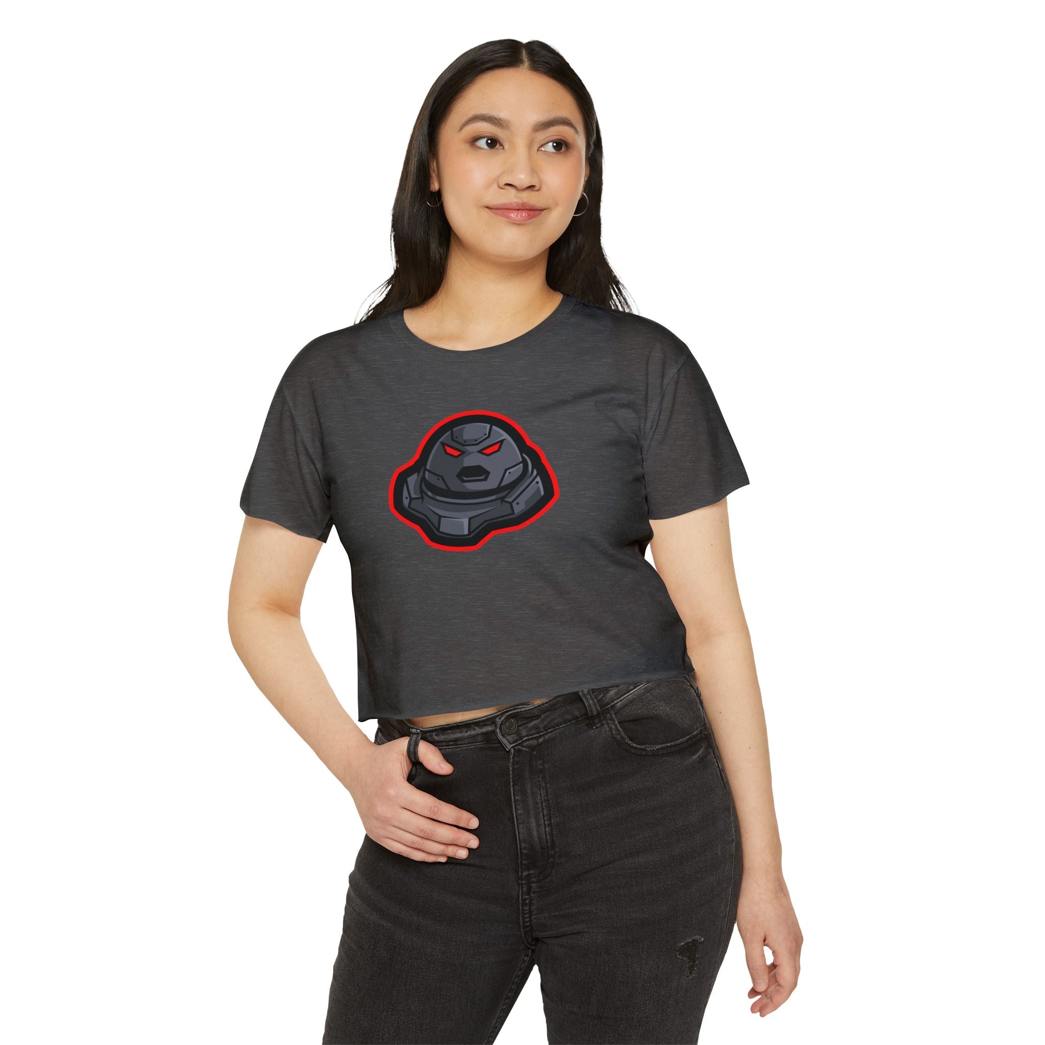 Stylish Women's Festival Crop Top, Graphic Tee