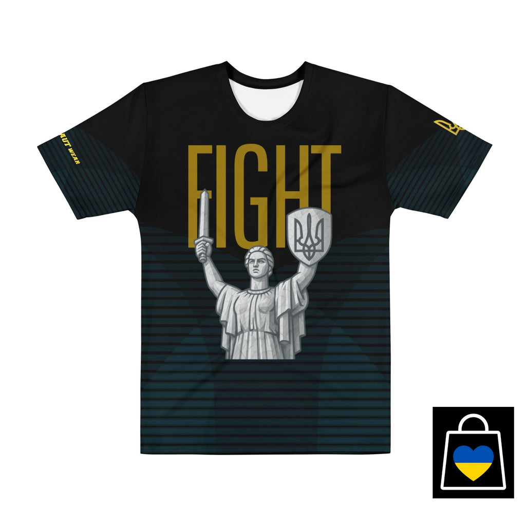 Fight like Ukraine cotton crew neck t-shirt