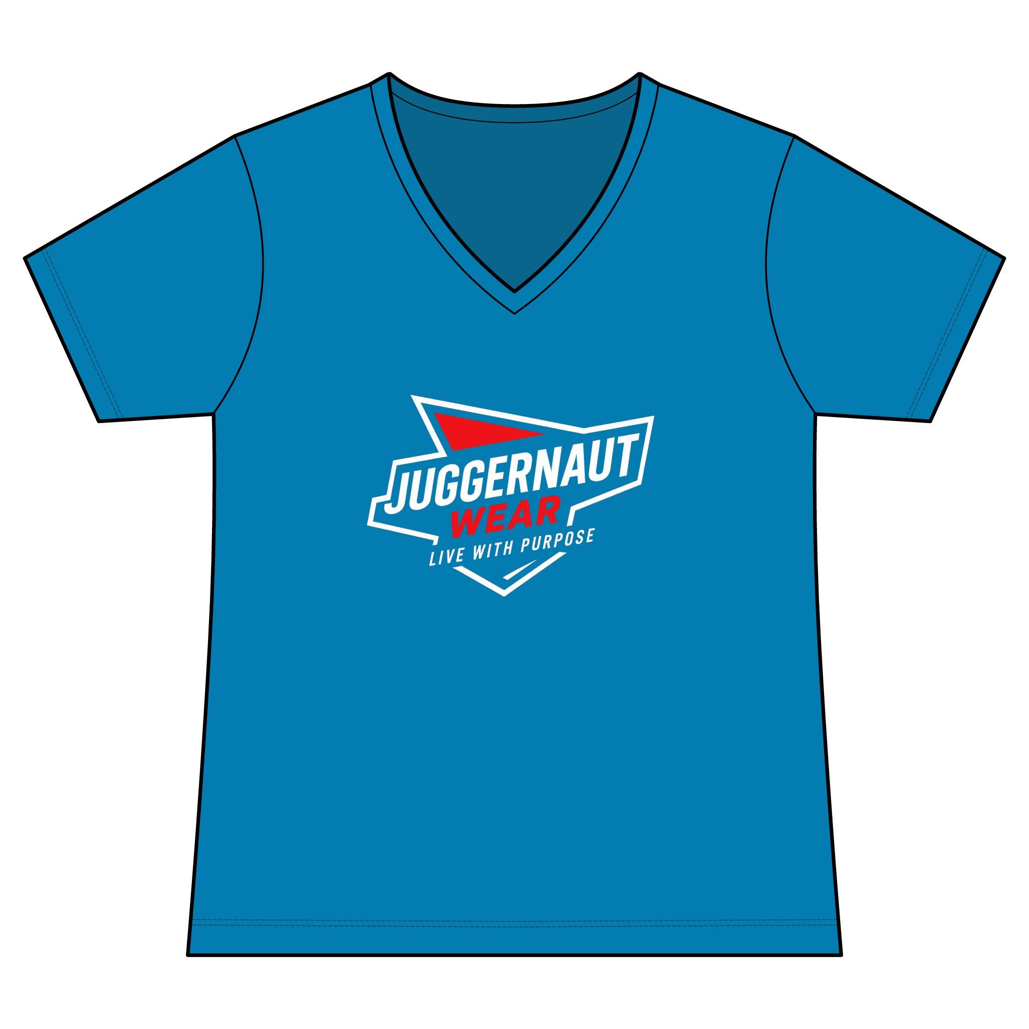 Juggernaut Wear Women's V-Neck Performance Tee