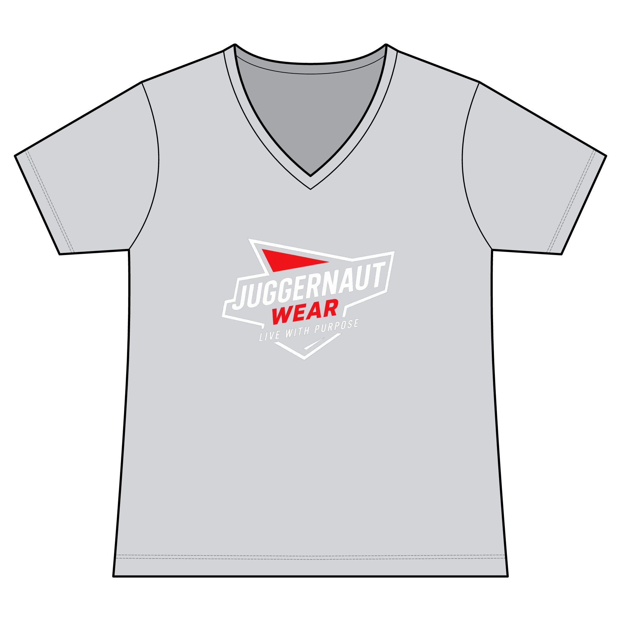 Juggernaut Wear Women's V-Neck Performance Tee