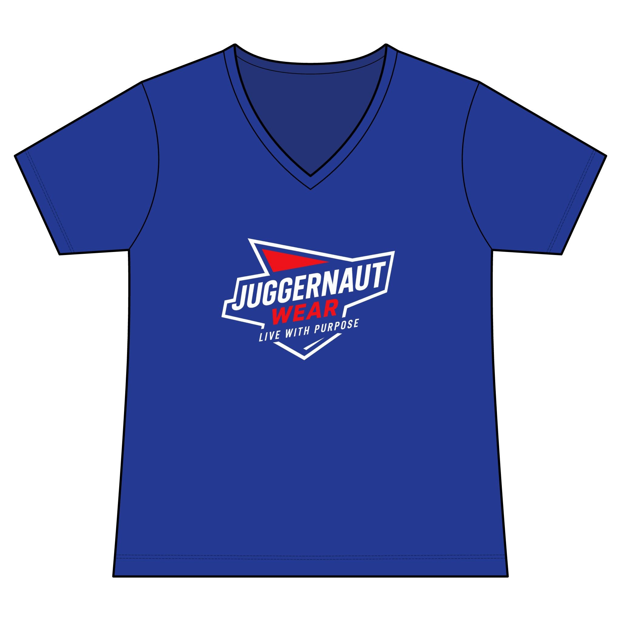 Juggernaut Wear Women's V-Neck Performance Tee