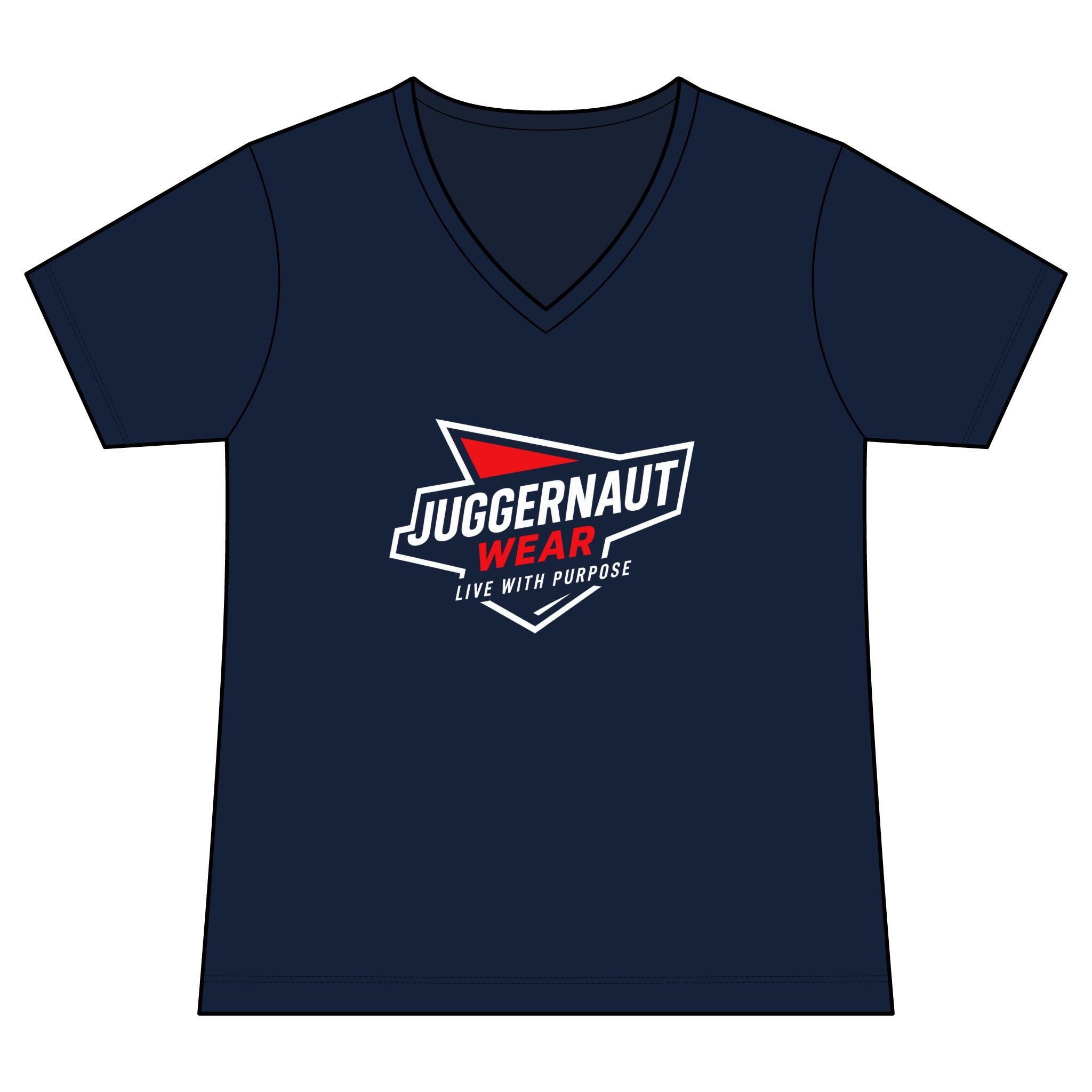 Juggernaut Wear Women's V-Neck Performance Tee