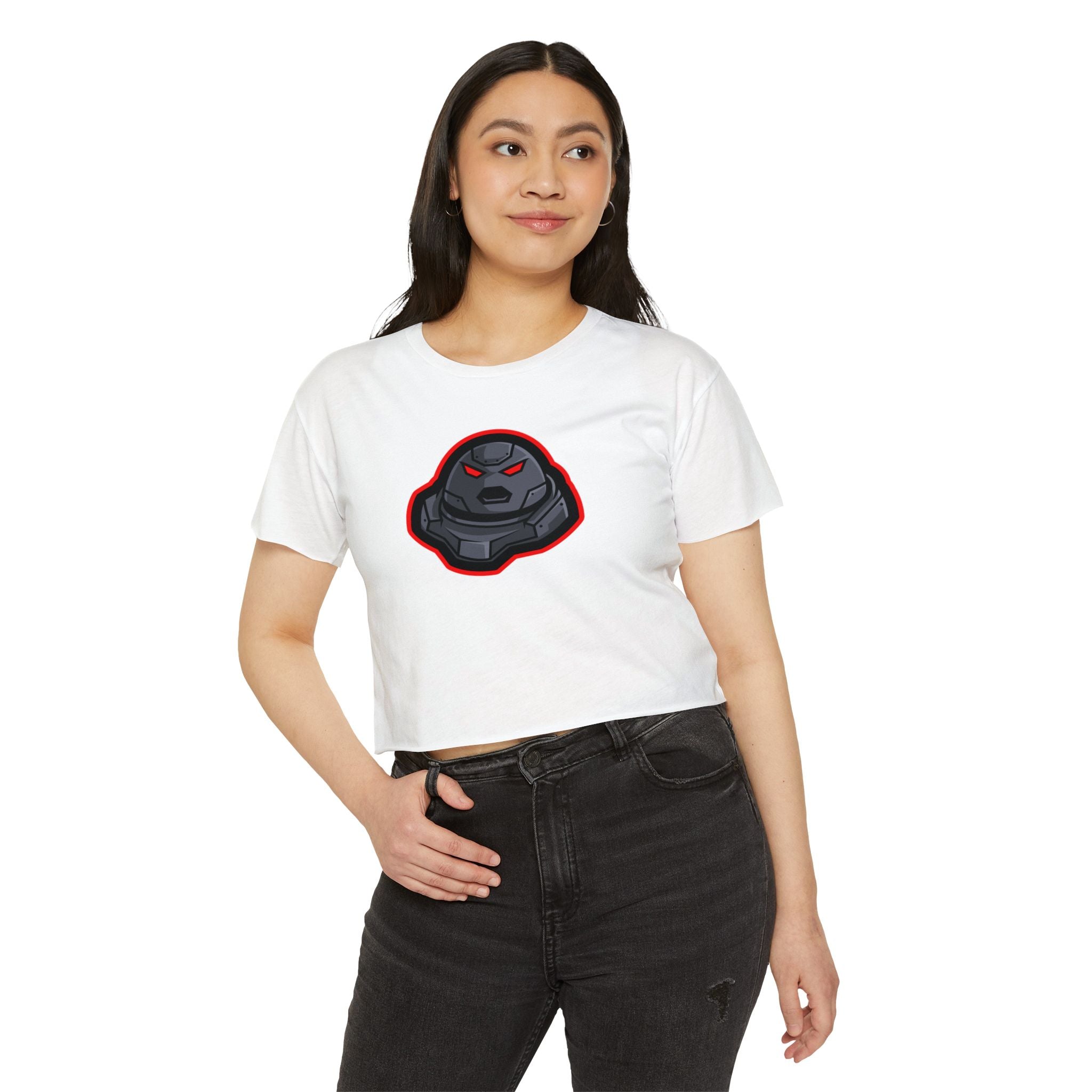 Stylish Women's Festival Crop Top, Graphic Tee