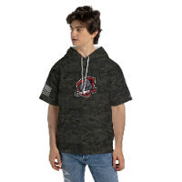JW Black Camo Short-sleeve Hoodie