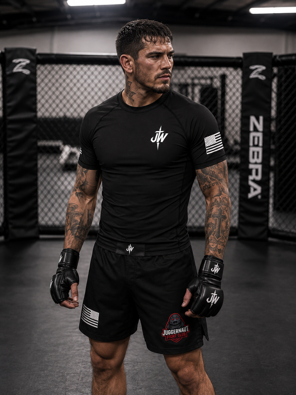 JW Fight Club blackout rash guard