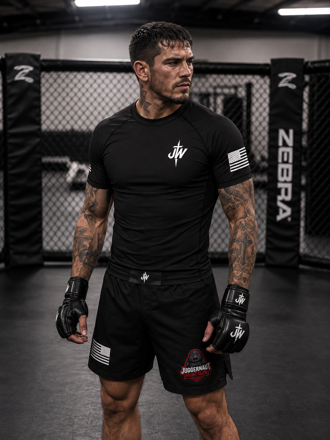 JW Fight Club blackout rash guard
