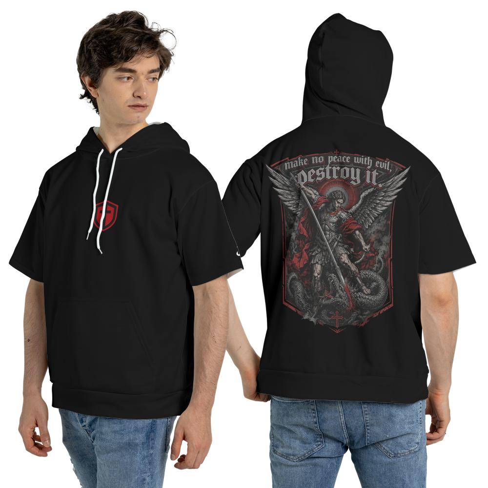 Saint Michael Short-sleeve Hoodie
